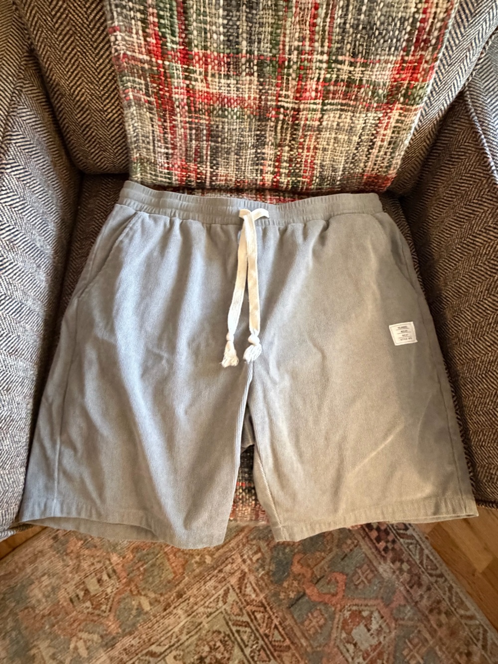 Gray Lounge Shorts | Soft Drawstring Casual Shorts | Men’s L